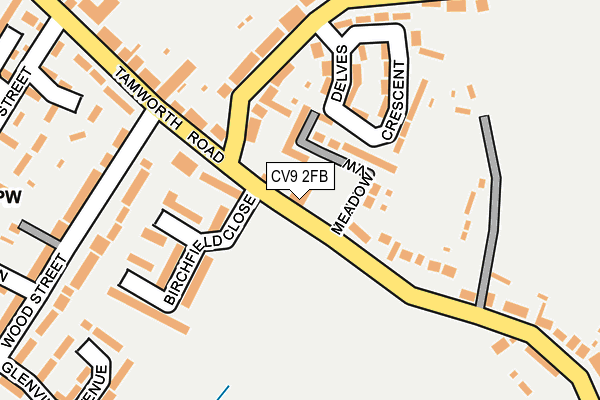 CV9 2FB map - OS OpenMap – Local (Ordnance Survey)