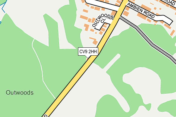 CV9 2HH map - OS OpenMap – Local (Ordnance Survey)