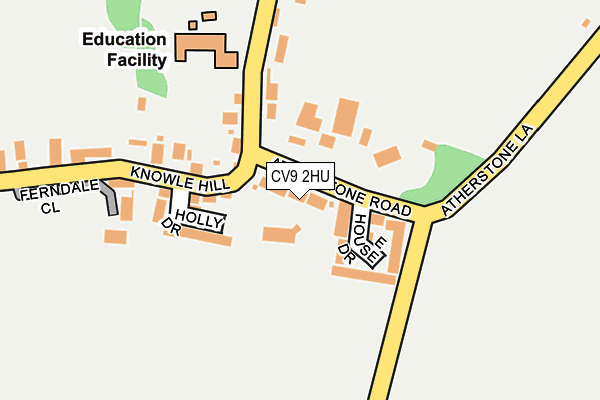 CV9 2HU map - OS OpenMap – Local (Ordnance Survey)