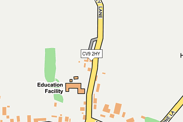CV9 2HY map - OS OpenMap – Local (Ordnance Survey)