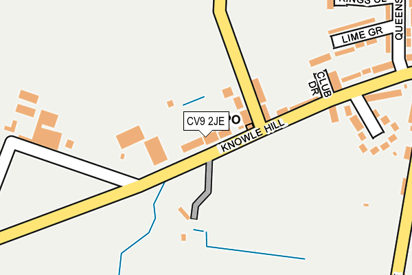 CV9 2JE map - OS OpenMap – Local (Ordnance Survey)