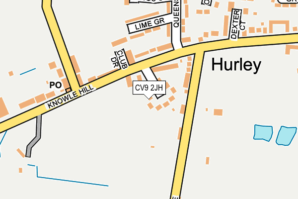 CV9 2JH map - OS OpenMap – Local (Ordnance Survey)