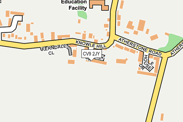CV9 2JY map - OS OpenMap – Local (Ordnance Survey)
