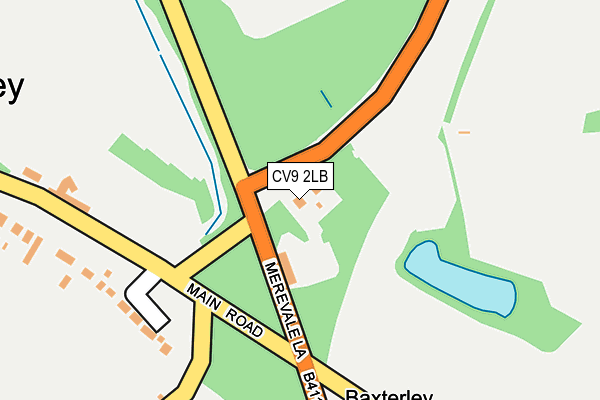 CV9 2LB map - OS OpenMap – Local (Ordnance Survey)