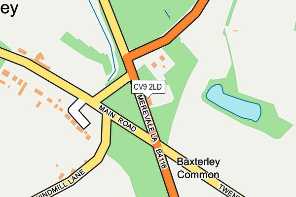 CV9 2LD map - OS OpenMap – Local (Ordnance Survey)