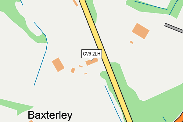 CV9 2LH map - OS OpenMap – Local (Ordnance Survey)