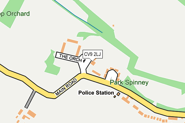 CV9 2LJ map - OS OpenMap – Local (Ordnance Survey)