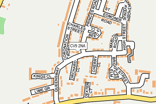CV9 2NA map - OS OpenMap – Local (Ordnance Survey)