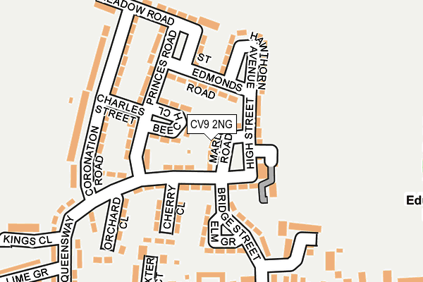 CV9 2NG map - OS OpenMap – Local (Ordnance Survey)