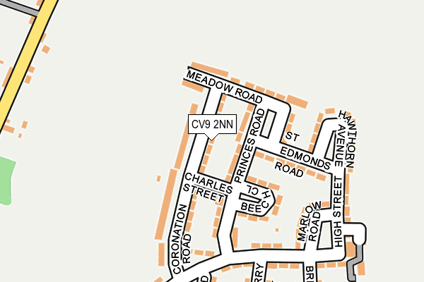 CV9 2NN map - OS OpenMap – Local (Ordnance Survey)