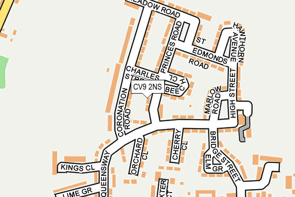 CV9 2NS map - OS OpenMap – Local (Ordnance Survey)