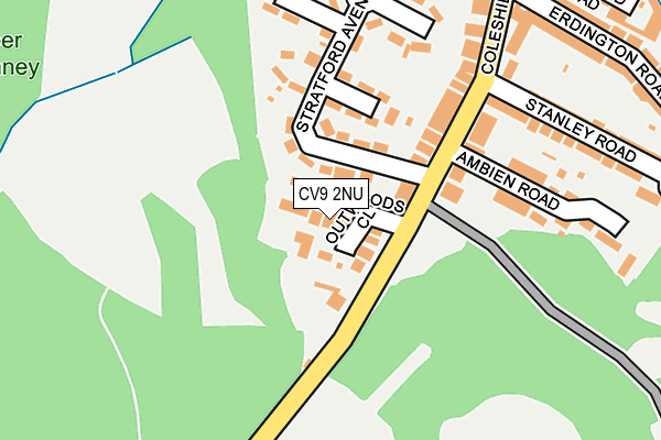 CV9 2NU map - OS OpenMap – Local (Ordnance Survey)