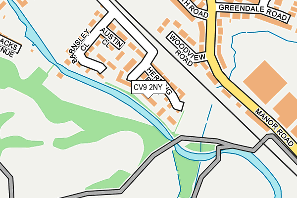 CV9 2NY map - OS OpenMap – Local (Ordnance Survey)