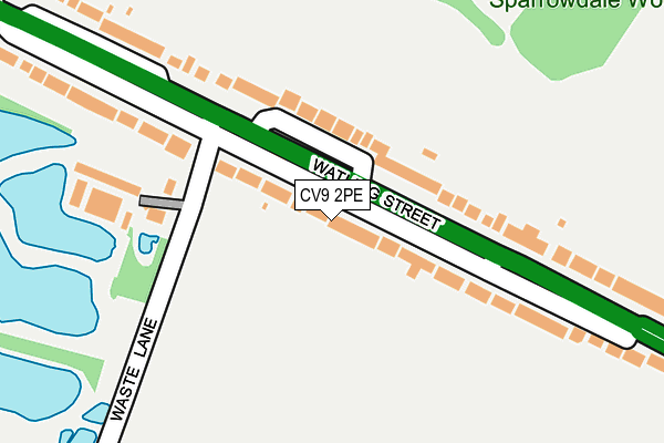 CV9 2PE map - OS OpenMap – Local (Ordnance Survey)