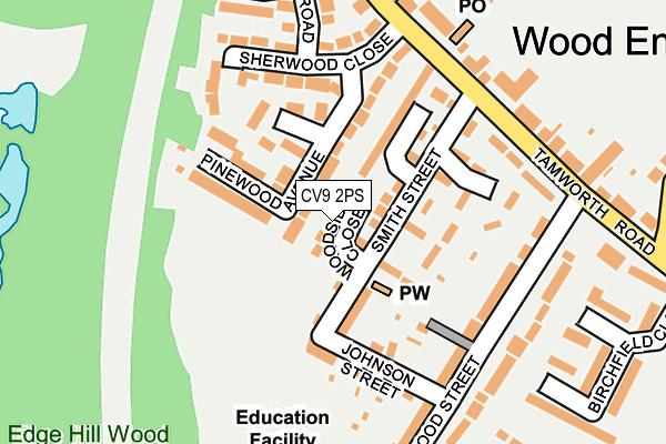 CV9 2PS map - OS OpenMap – Local (Ordnance Survey)