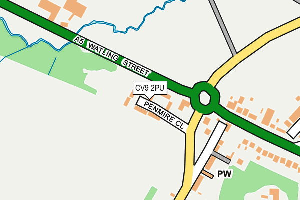 CV9 2PU map - OS OpenMap – Local (Ordnance Survey)