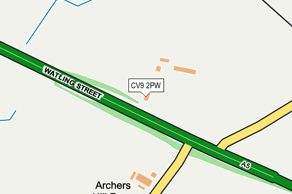 CV9 2PW map - OS OpenMap – Local (Ordnance Survey)