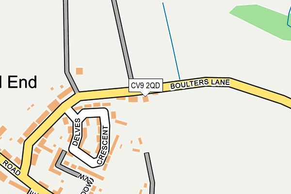 CV9 2QD map - OS OpenMap – Local (Ordnance Survey)