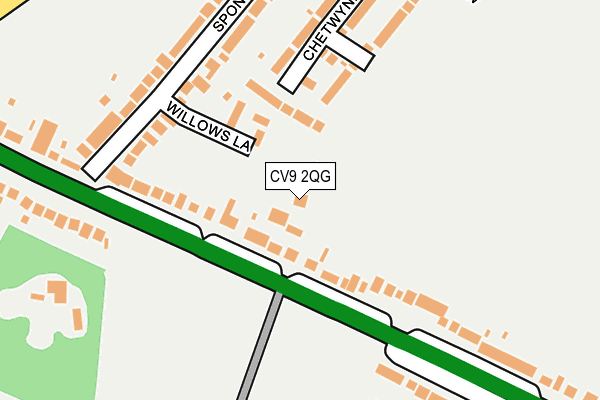 CV9 2QG map - OS OpenMap – Local (Ordnance Survey)