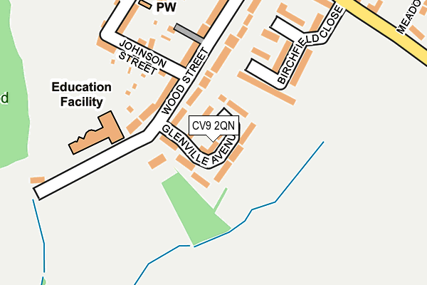 CV9 2QN map - OS OpenMap – Local (Ordnance Survey)