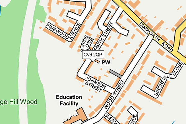 CV9 2QP map - OS OpenMap – Local (Ordnance Survey)