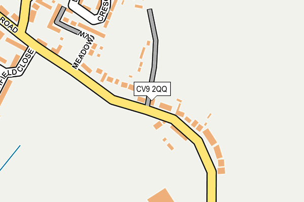 CV9 2QQ map - OS OpenMap – Local (Ordnance Survey)