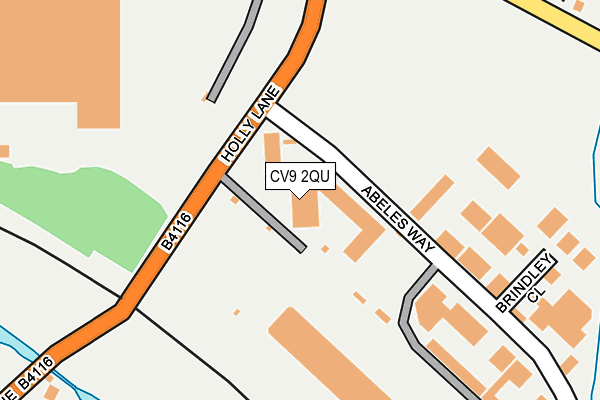 CV9 2QU map - OS OpenMap – Local (Ordnance Survey)