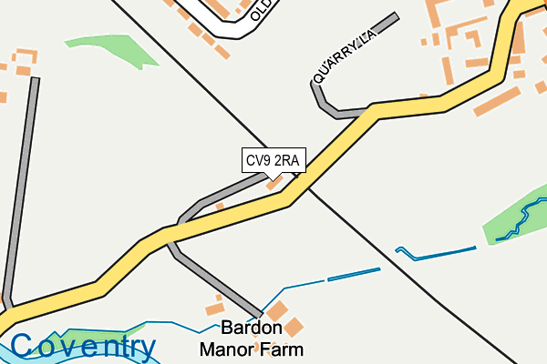 CV9 2RA map - OS OpenMap – Local (Ordnance Survey)