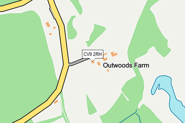 CV9 2RH map - OS OpenMap – Local (Ordnance Survey)