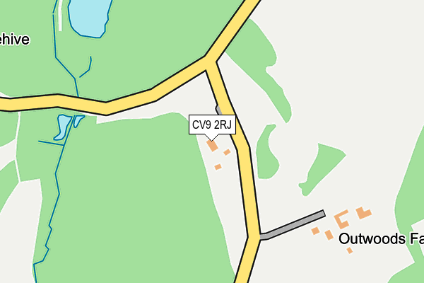CV9 2RJ map - OS OpenMap – Local (Ordnance Survey)