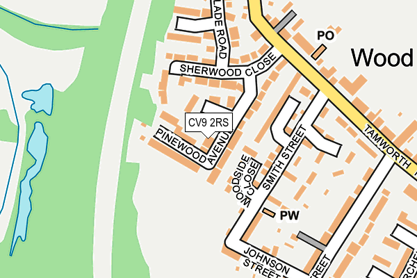 CV9 2RS map - OS OpenMap – Local (Ordnance Survey)