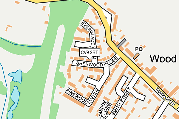 CV9 2RT map - OS OpenMap – Local (Ordnance Survey)