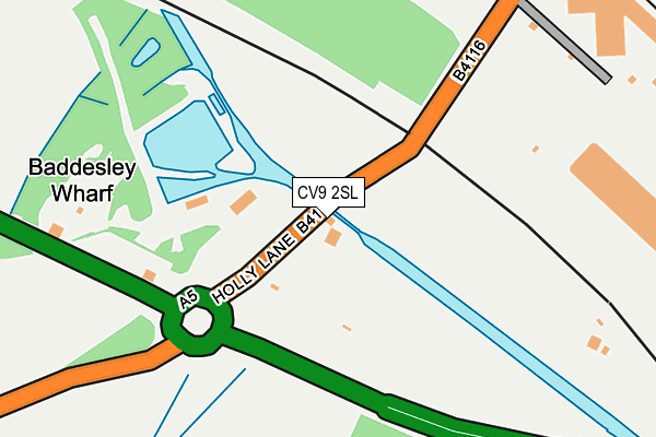 CV9 2SL map - OS OpenMap – Local (Ordnance Survey)