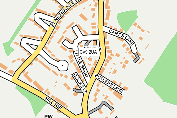CV9 2UA map - OS OpenMap – Local (Ordnance Survey)