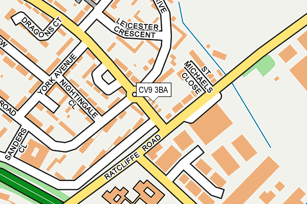 CV9 3BA map - OS OpenMap – Local (Ordnance Survey)