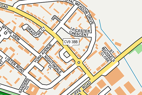 CV9 3BB map - OS OpenMap – Local (Ordnance Survey)