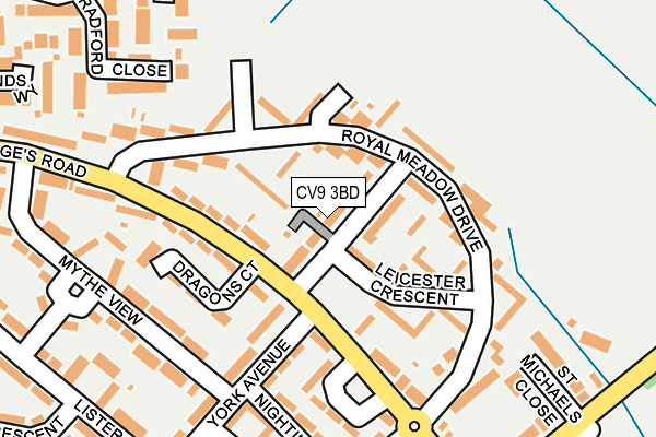 CV9 3BD map - OS OpenMap – Local (Ordnance Survey)