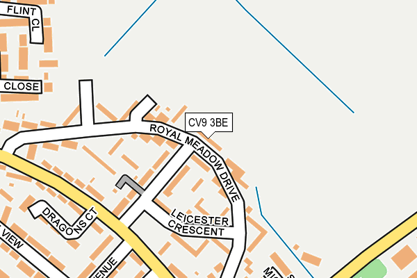 CV9 3BE map - OS OpenMap – Local (Ordnance Survey)
