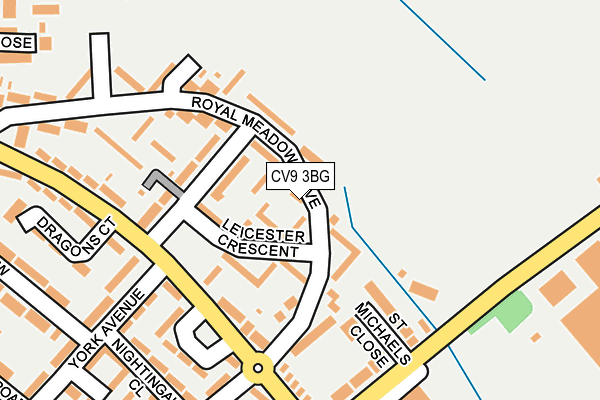CV9 3BG map - OS OpenMap – Local (Ordnance Survey)