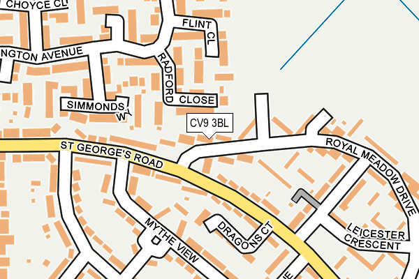 CV9 3BL map - OS OpenMap – Local (Ordnance Survey)