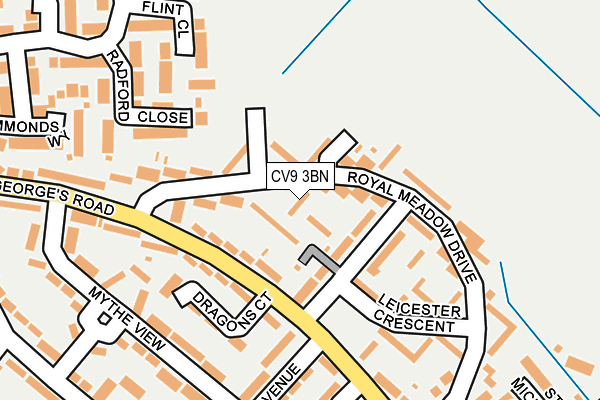 CV9 3BN map - OS OpenMap – Local (Ordnance Survey)