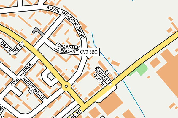 CV9 3BQ map - OS OpenMap – Local (Ordnance Survey)