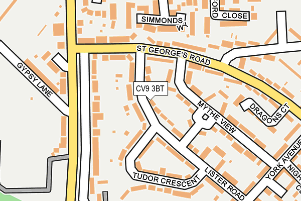 CV9 3BT map - OS OpenMap – Local (Ordnance Survey)