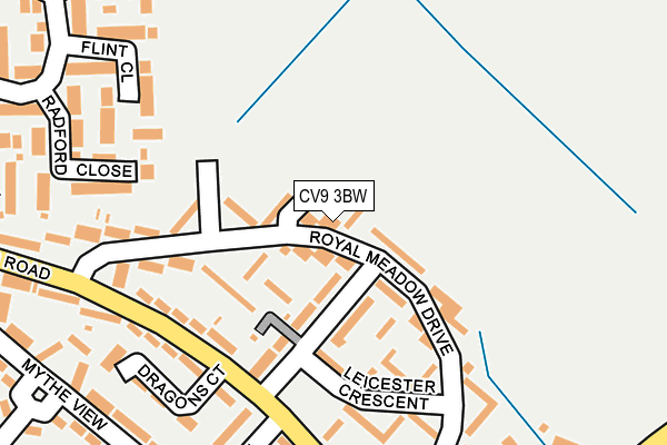 CV9 3BW map - OS OpenMap – Local (Ordnance Survey)