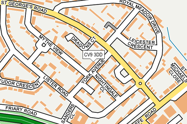 CV9 3DD map - OS OpenMap – Local (Ordnance Survey)