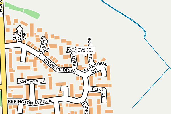 CV9 3DJ map - OS OpenMap – Local (Ordnance Survey)