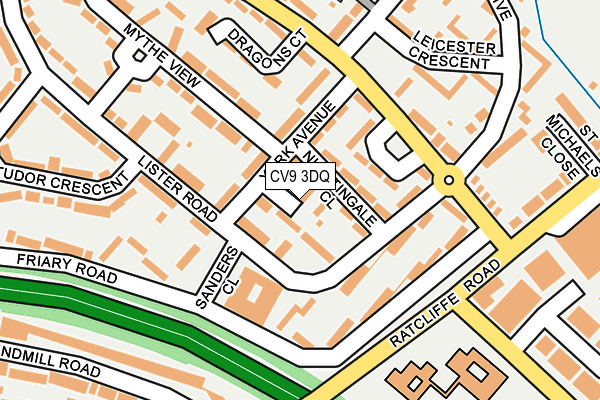 CV9 3DQ map - OS OpenMap – Local (Ordnance Survey)