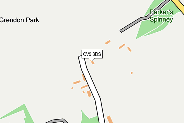 CV9 3DS map - OS OpenMap – Local (Ordnance Survey)