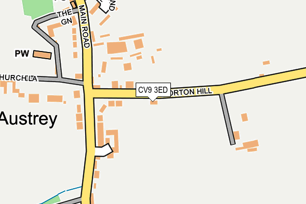 CV9 3ED map - OS OpenMap – Local (Ordnance Survey)