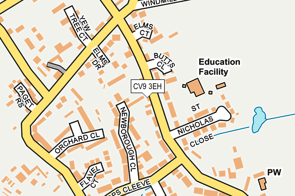 CV9 3EH map - OS OpenMap – Local (Ordnance Survey)